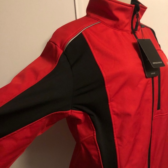 Cycling Red Jacket Arsuxeo Unisex cycling jacket Size XL - Picture 3 of 14